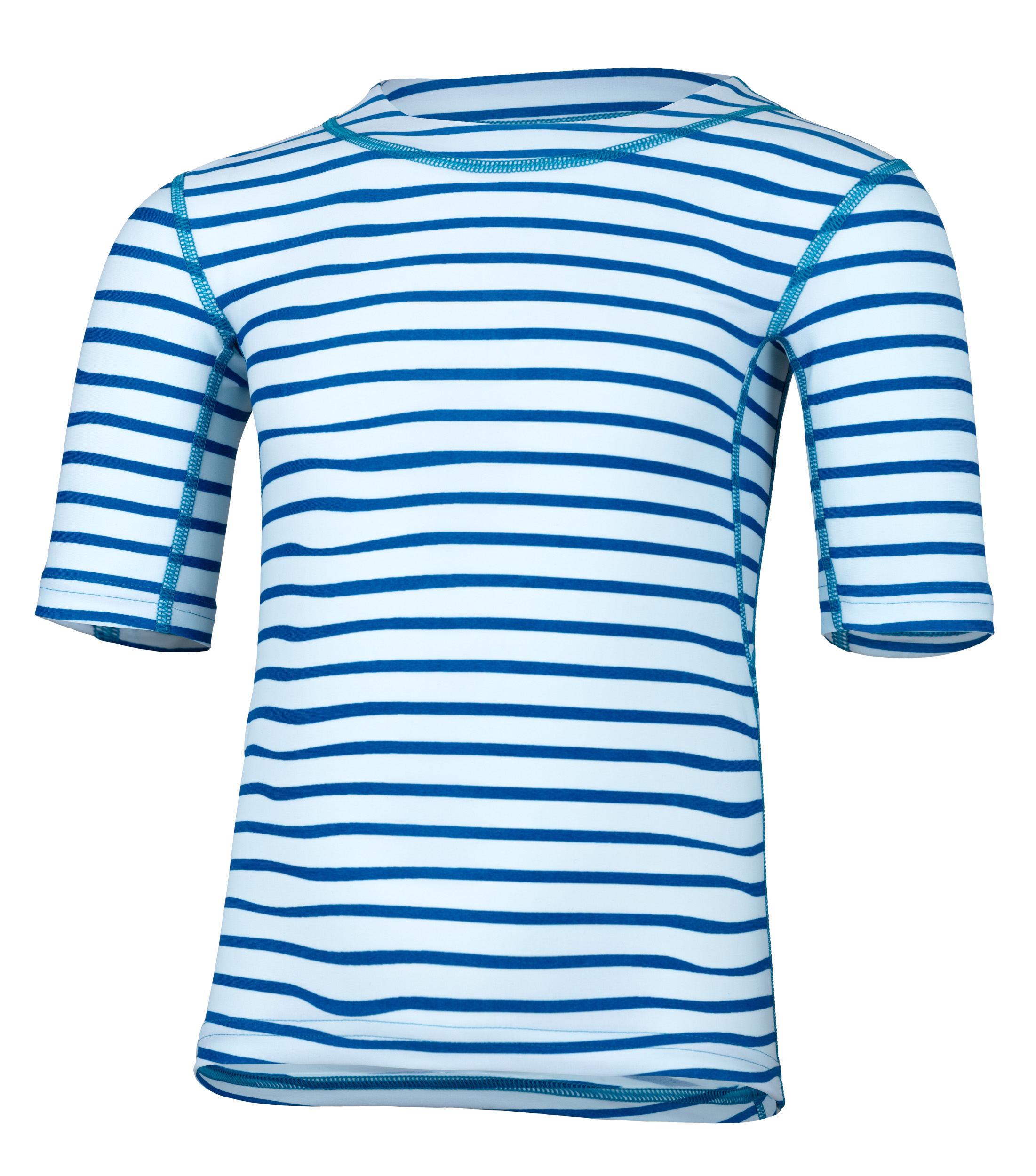 Kinder Kurzarmshirt ’striped capri‘ mit UPF 80 von Hyphen