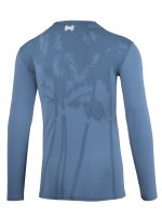 Herren Langarmshirt 'pali stone blue'  von Hyphen mit UPF 80