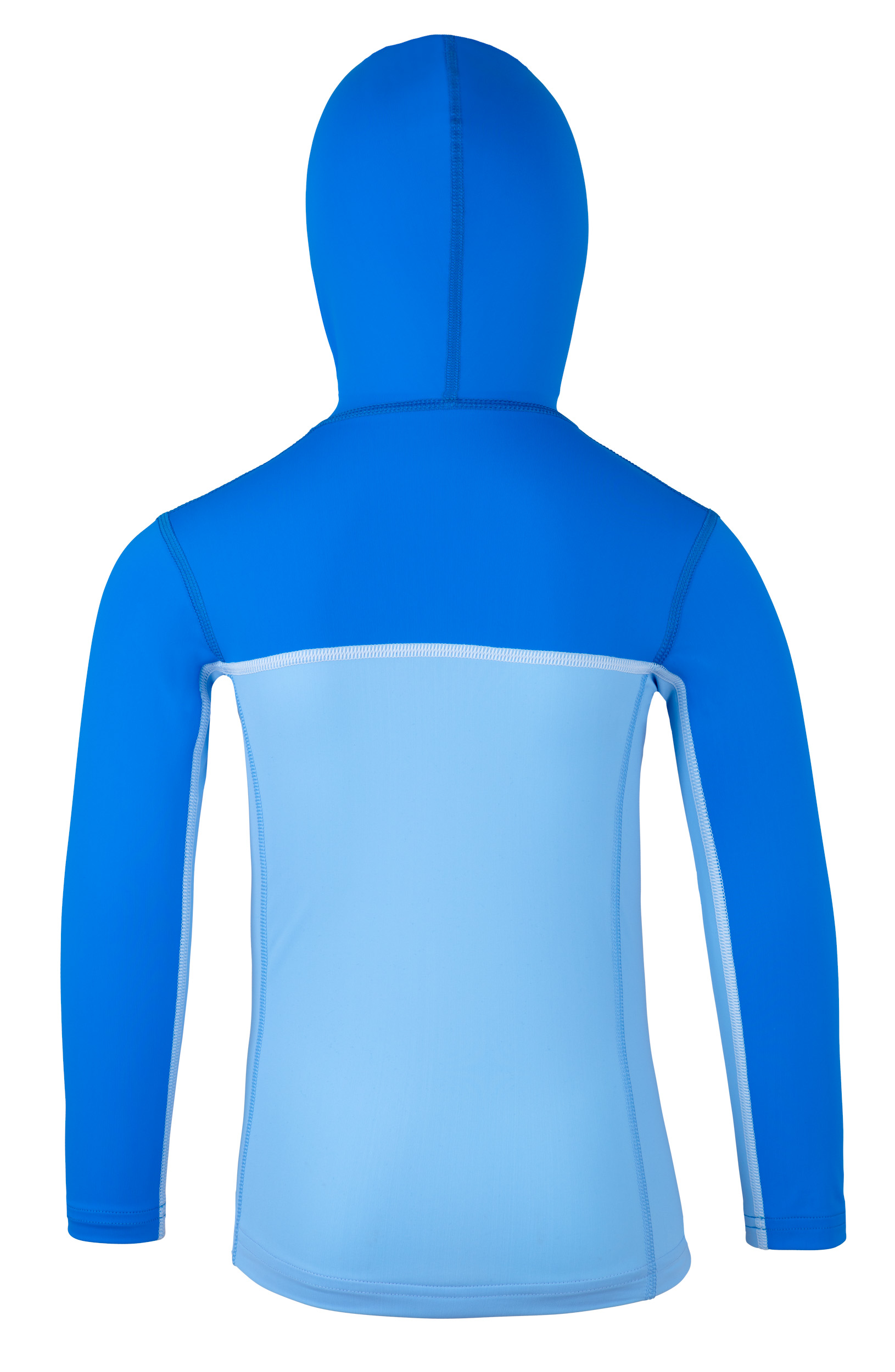 UV Sonnenschutz Kapuzenjacke mit RV ’cielo / pid blue‘ für Kinder. UPF 80, UV Standard 801, Marke hyphen,