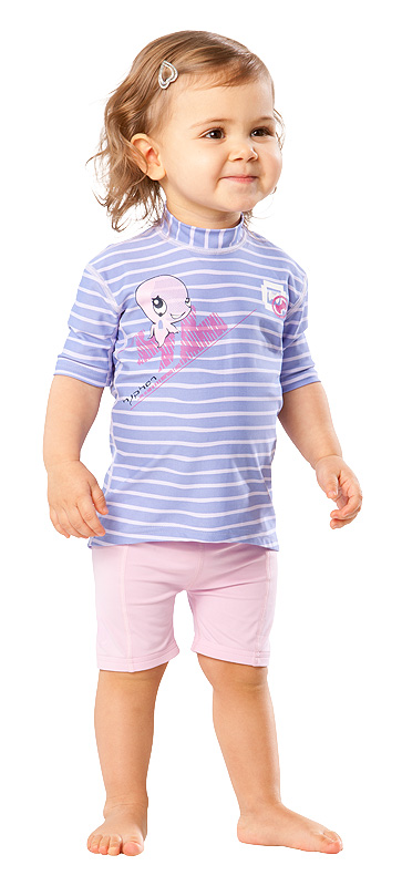 UV Sonnenschutz Kurzarmshirt 'ocydoky striped' für Kinder mit UPF 80 von hyphen, Grösse 68-110